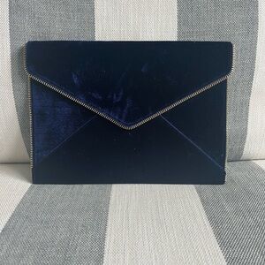 Rebecca Minkoff Navy Suede Clutch